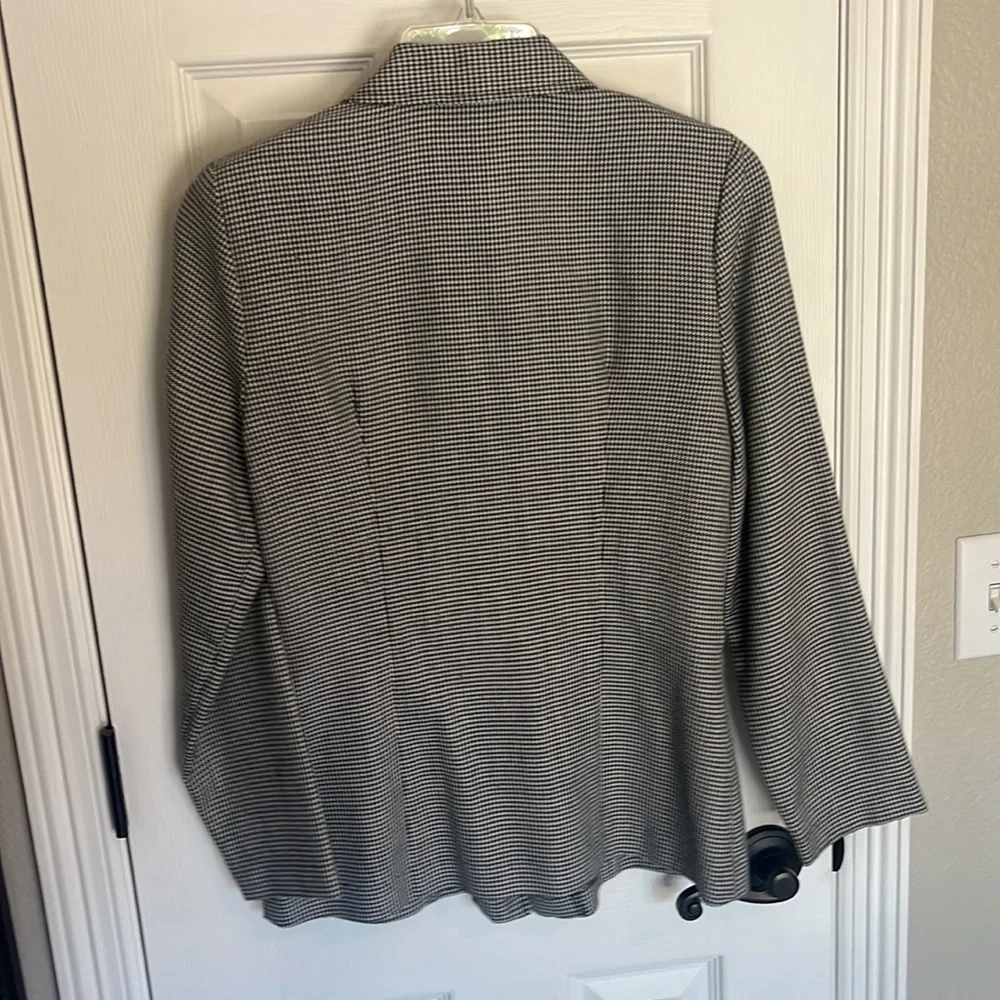 Black and white herringbone blazer - Picture 3 of 10